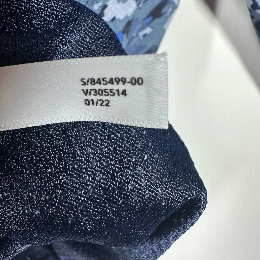 Athleta Blue Patterned Bomber Jacket - image 7